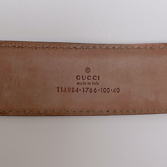 Authentic Gucci Men’s Signature GG Leather Belt. Size 42 - Picture 5 of 5